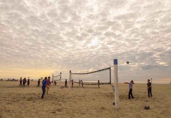Beach trip volleyball